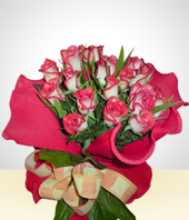 Flores Primaverales - Bouquet:24 Rosas