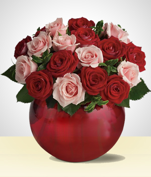Flores a  Pecerita Rosas Románticas