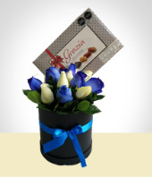 Regalos para hombres - Box de Rosas y Chocolates