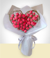 Da de San Valentn - Bouquet inolvidable en forma de corazn